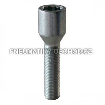Speciální šrouby na kola M12x1,25x45mm s vnitřní hvězdicí, kužel