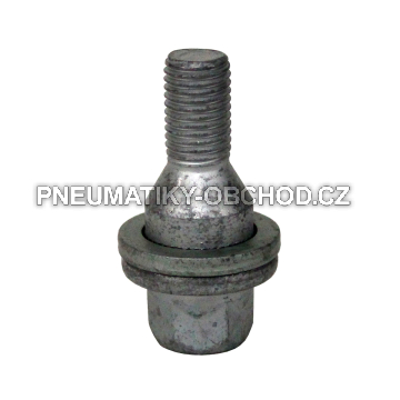 Šrouby na alu kola Peugeot, Toyota M12x1,5x32,5(17)mm, s plochou pohyblivou podložkou, klíč 17