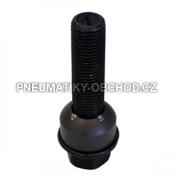 Šrouby na originální kola PORSCHE, VW M14x1,5x45mm černé, koule R14, klíč 19