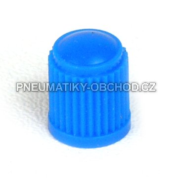Ventilová čepička plastová modrá vysoká